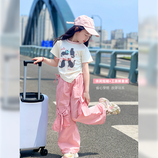 女孩甜美中大童打底衫 女童短袖 女童百搭t恤衫 2025夏季 上衣潮 新款