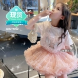 Приятная телу летняя хлопковая тонкая футболка, круглый воротник, детская одежда