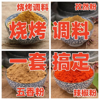 烧烤调料专用孜然粉撒料组合