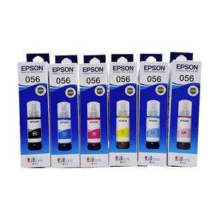 epson爱普生原装056墨水L8058 L18058六色打印机c9345维护箱墨盒
