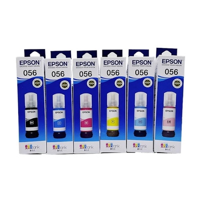 epson爱普生原装056墨水L8058 L18058六色打印机c9345维护箱墨盒
