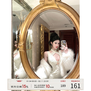 灰尘邓邓 御姐感连衣裙女2026早春新款性感镂空包臀裙高级裙子