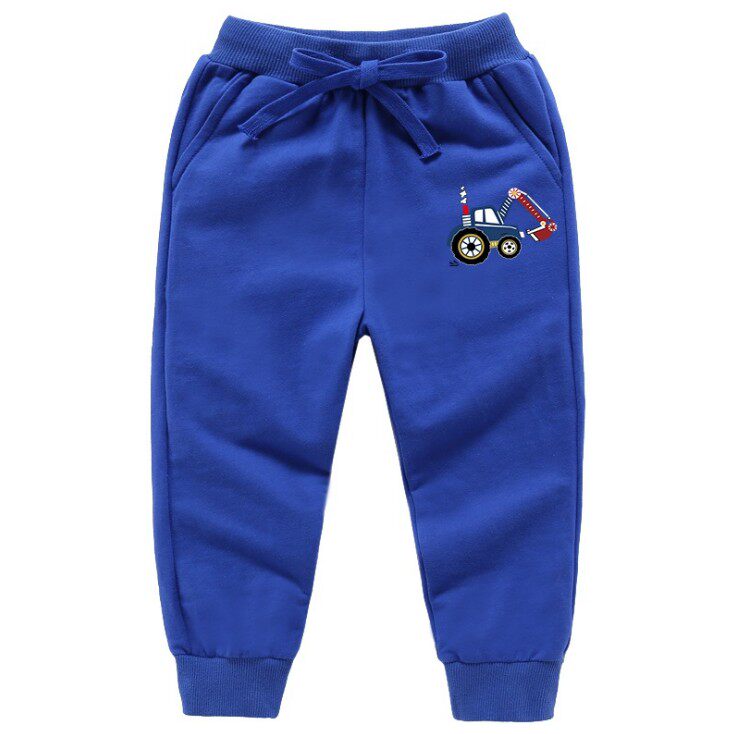 童装男童女童春秋季新款宝宝长裤儿童纯棉收口卫裤潮童勾机挖掘机