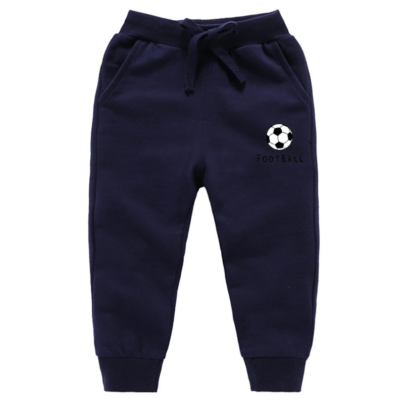童装男女童春秋季新款宝宝长裤儿童纯棉收口卫裤运动足球football