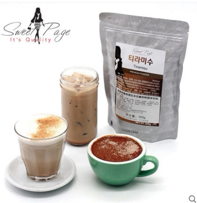 包邮韩国sweet page斯维特佩奇 提拉米苏拿铁粉 提拉米苏奶茶粉