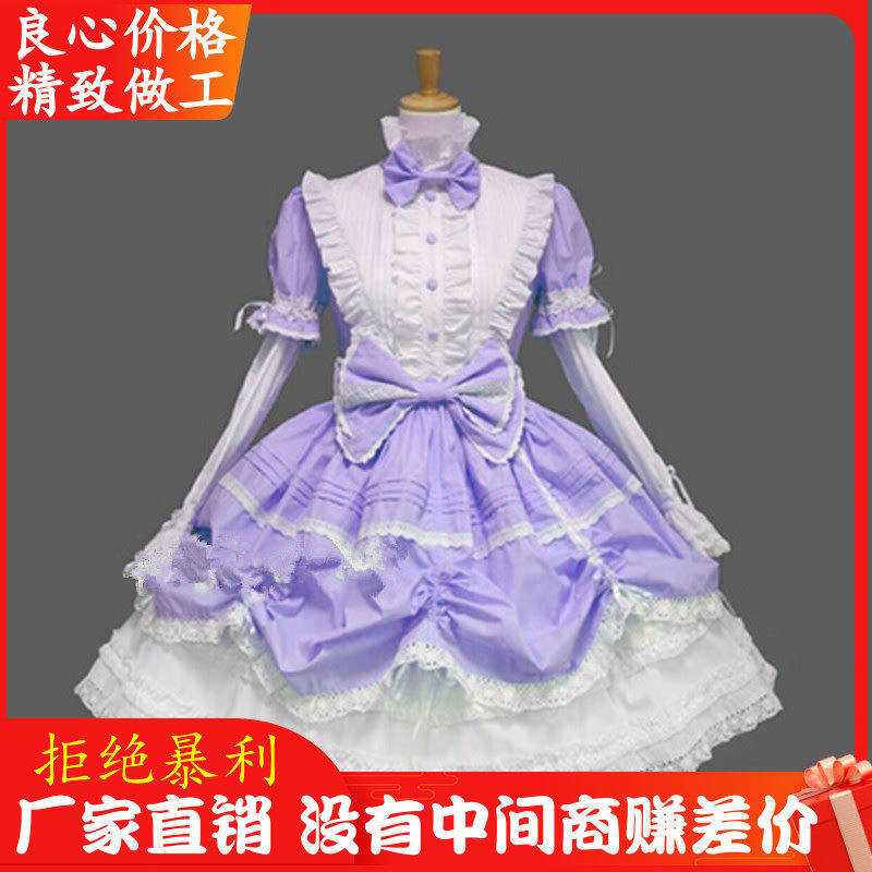 万圣节包邮圣诞Lolita洋装哥特式粉色洛丽塔日常连衣裙cos表演服