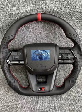 丰田GR运动款LC300款式方向盘全皮运动打孔平底D型方向盘雷克萨斯
