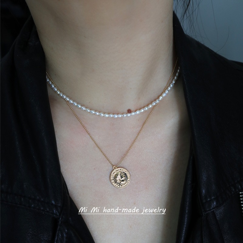 天然珍珠女美国14K注金