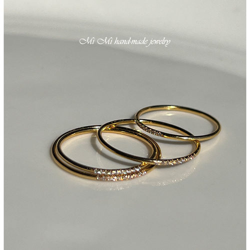 女欧美不掉色戒指闪耀