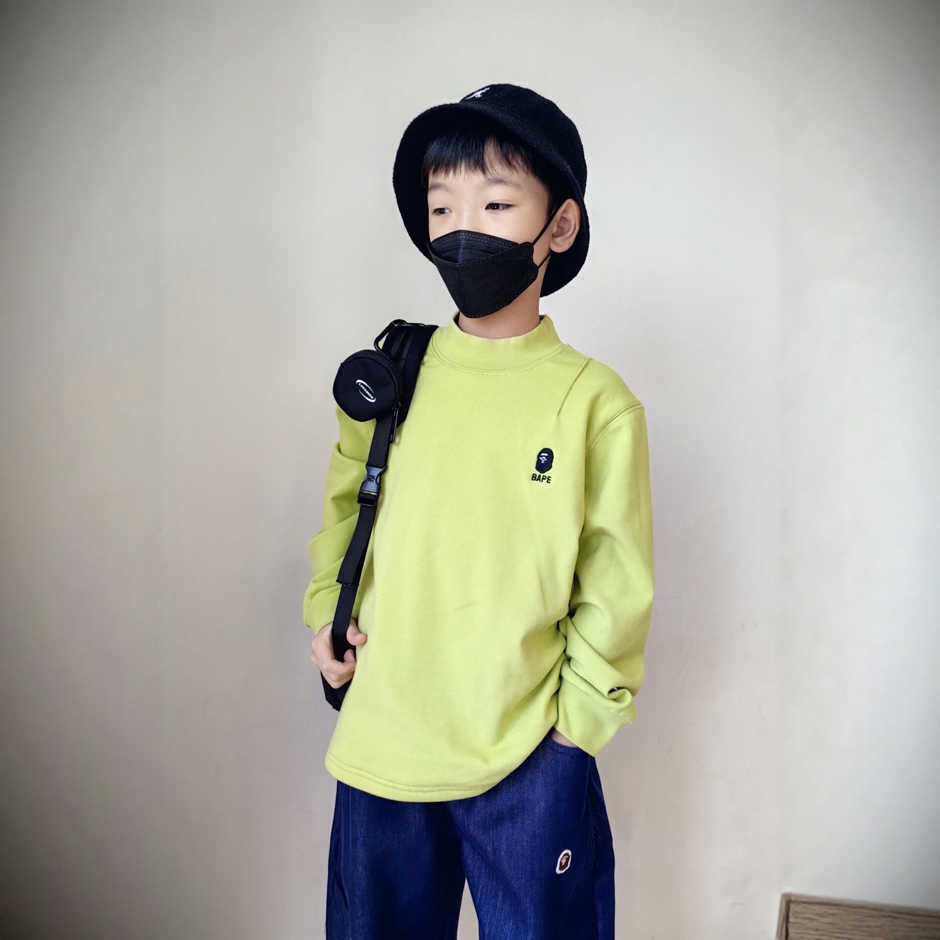 男童长袖t恤2025冬装潮牌洋气大童中小童宝宝加绒休闲打底衫上衣