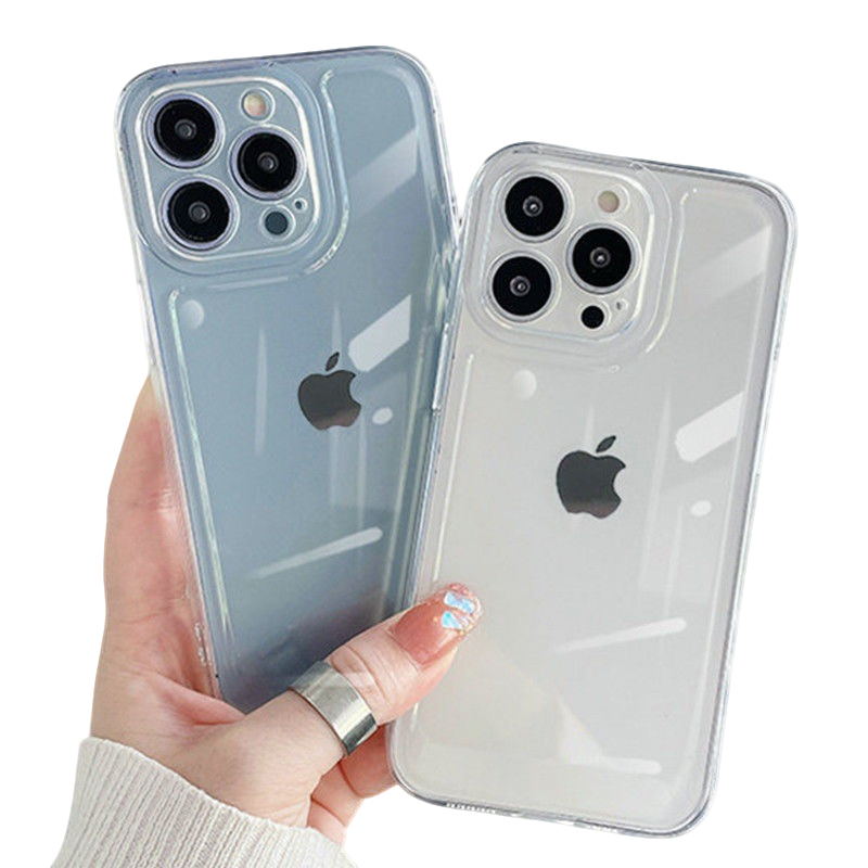 适用苹果16promax透明15iPhone手机壳14pro新款12promax新款11镜头全包13pro保护套XS超薄简约外壳7plus软壳