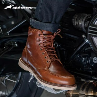 A星休闲骑行靴MONTY V2复古休闲机车靴短靴防摔摩托车靴骑行鞋男