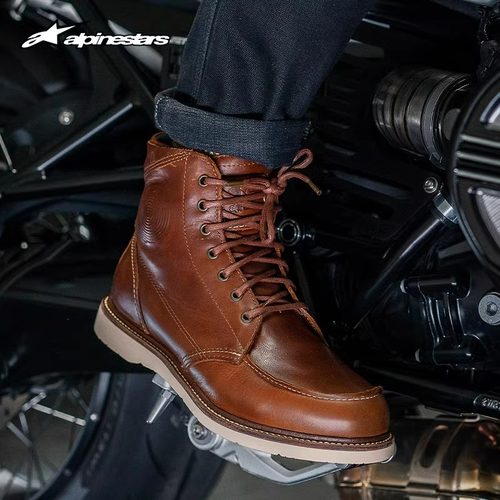 A星骑行靴复古休闲骑行鞋