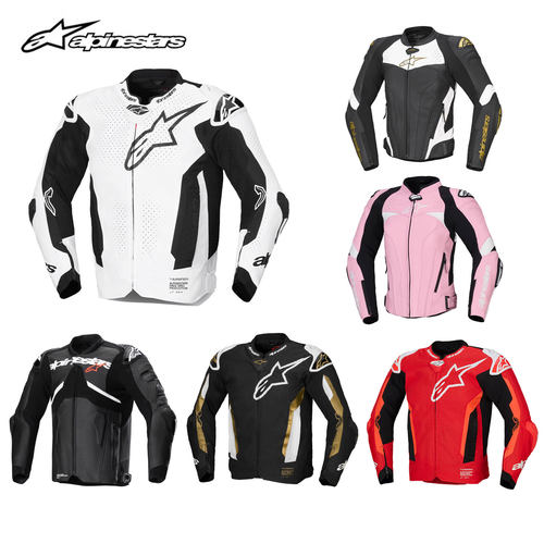 A星alpinestars摩托车服牛皮夹克