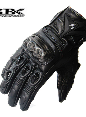 SBK手套摩托车防摔机车骑行手套四季碳纤手套男女触屏ST-10防风