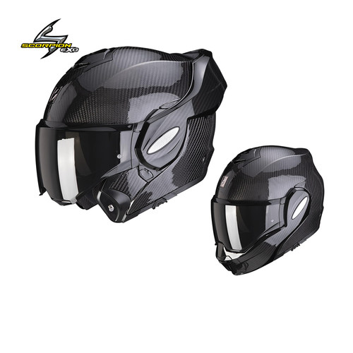SCORPION蝎子后空翻碳纤维揭面盔摩托车头盔机车全盔EXO-Tech Evo