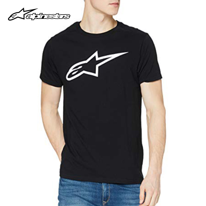 A星骑行T恤摩托车机车休闲圆领短袖AGELESS春夏季男女半袖印花