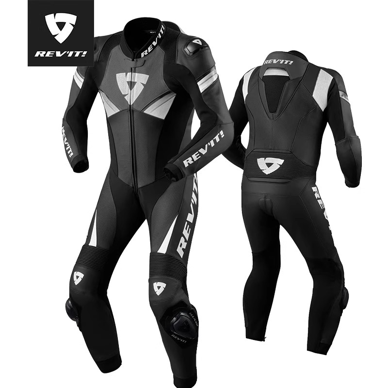 REVIT锐飞特阿尔贡2连体皮衣摩托车骑行服竞技防摔透气赛车服男女