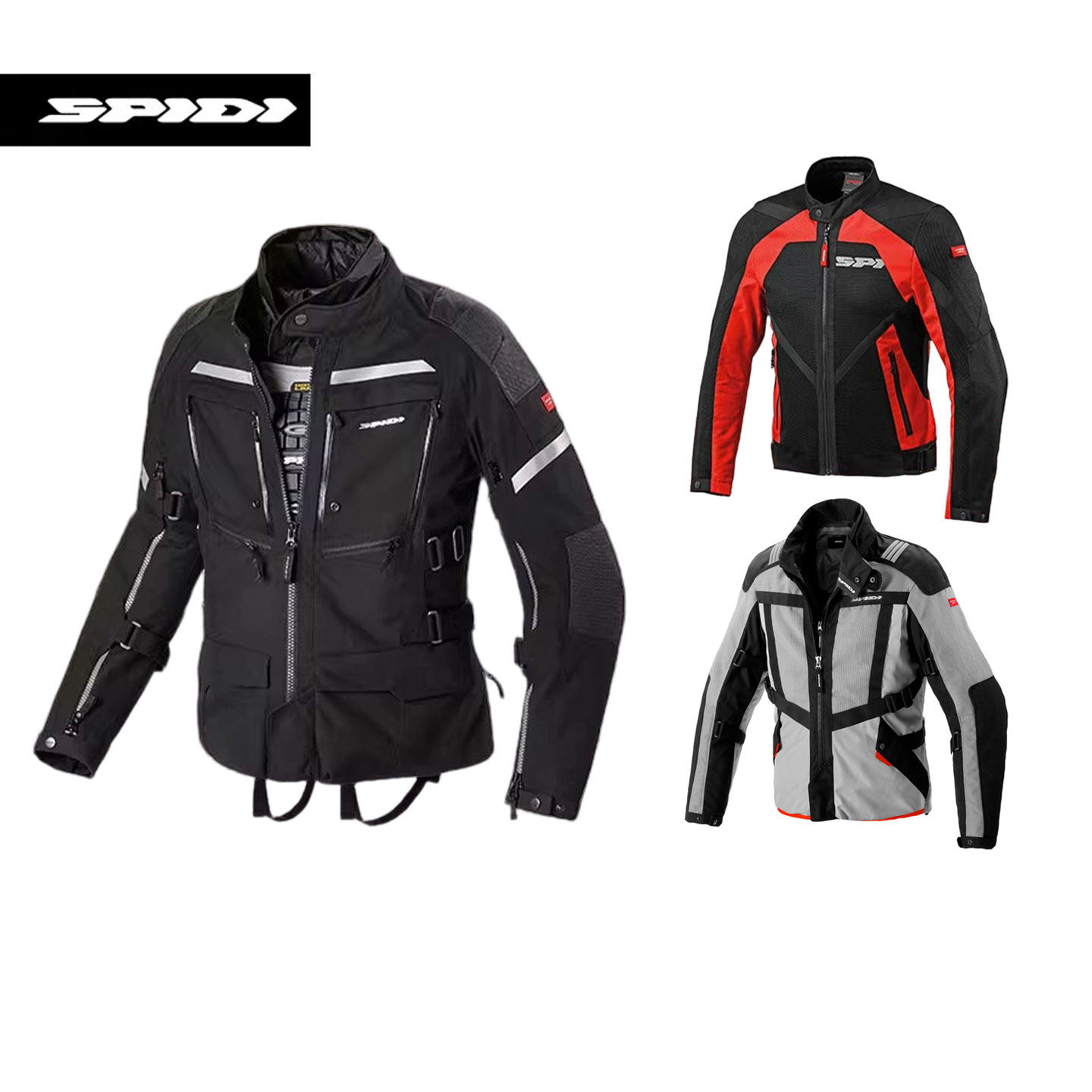 SPIDI斯必迪摩托车骑行服男款夹克防摔防护防风通勤机车服四季