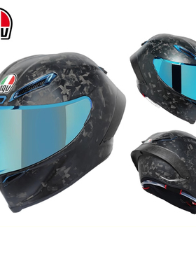 AGV PISTA GPRR冰蓝摩托车头盔碳纤维赛道防摔骑行限量全盔变色龙