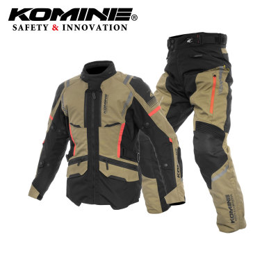 KOMINE四季套装摩旅拉力服CE2保暖防水防风摩托车骑行服男JK-635
