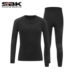 SBK夏季滑衣吸汗透气速干内衣裤套装打底摩托车骑行弹力紧身BJ-26