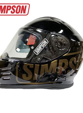 SIMPSON辛普森 全盔头盔 VENOM复古盔摩托车机车赛车跑盔防摔骑行