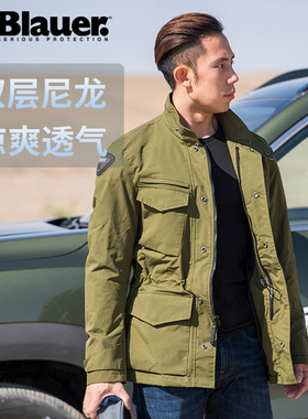 美国潮牌Blauer.H.T男女摩托车骑行服通勤赛车衣机车夹克带护具