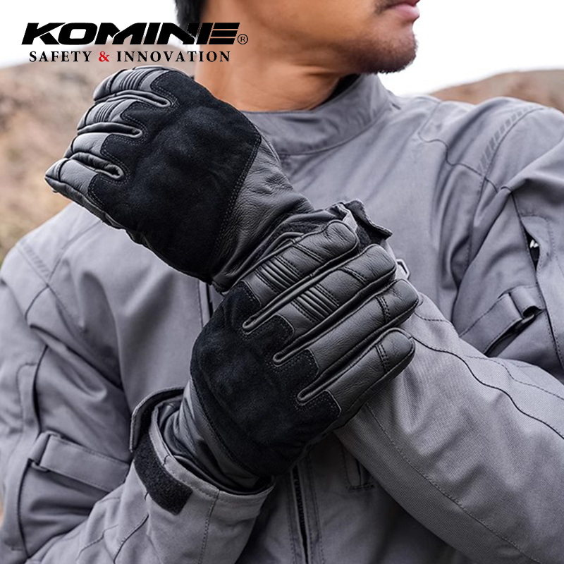 KOMINE骑行手套防水耐磨