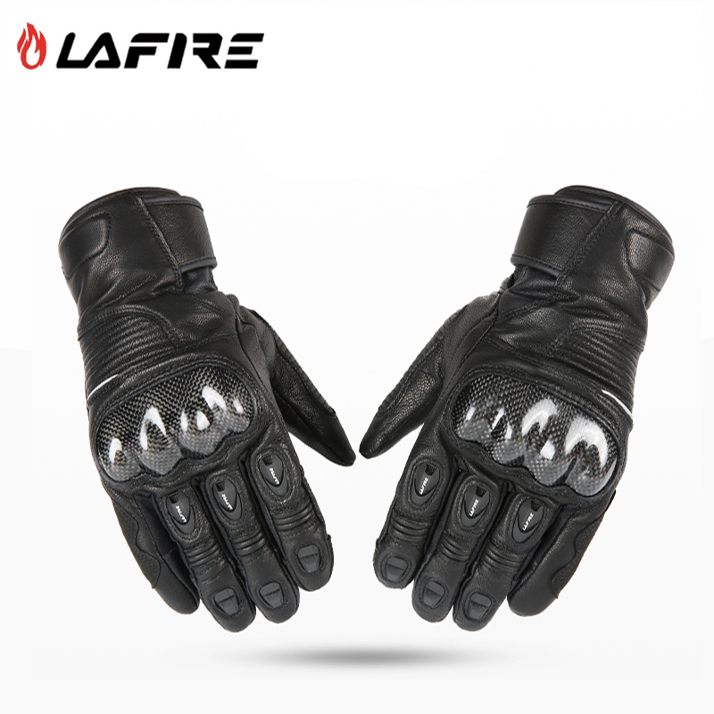 法国LAFIRE保暖手套先锋摩托车冬季防寒防水电动车骑士手套男女