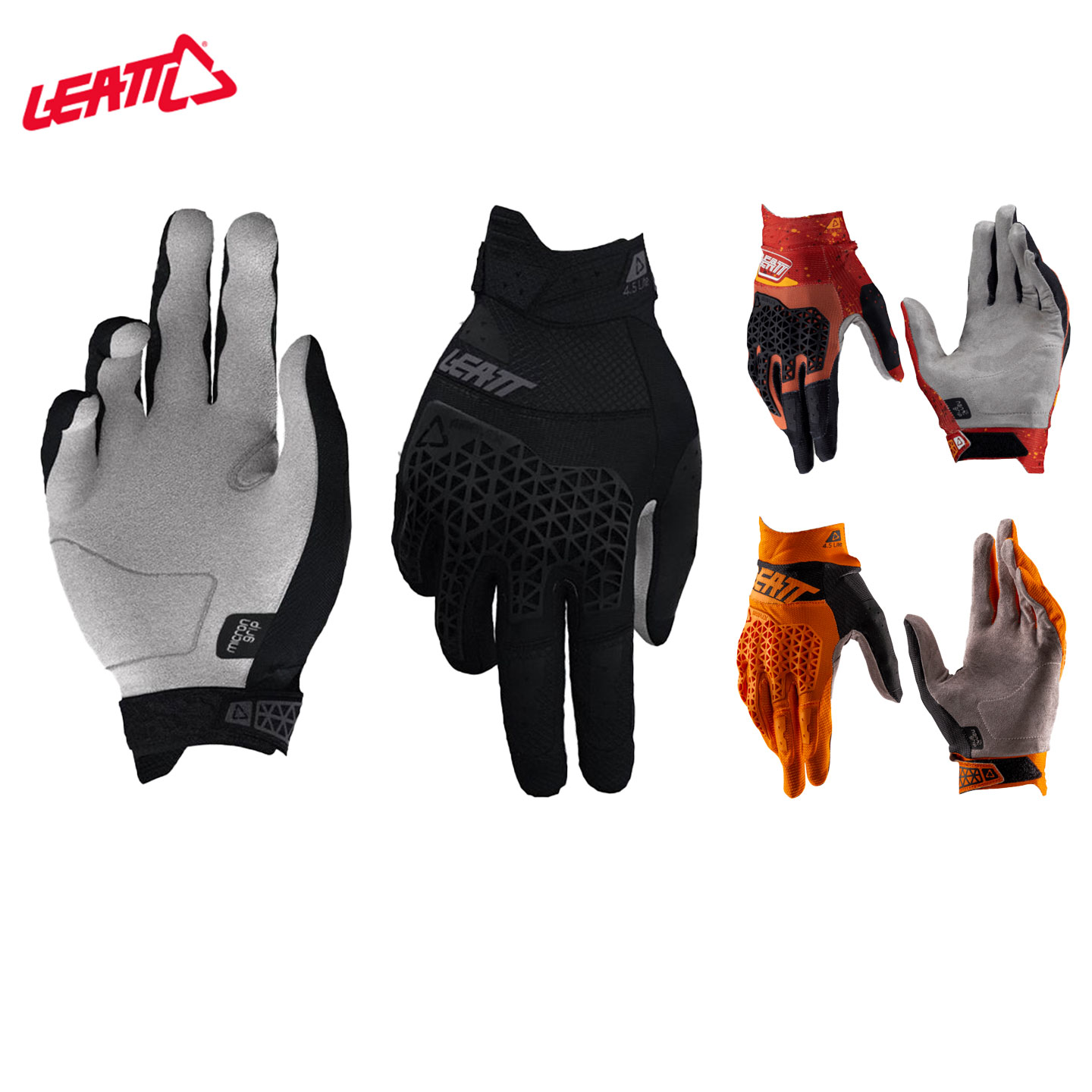 南非leatt越野摩托车骑士防摔装备手套骑行林道透气MTB 4.5/3.5