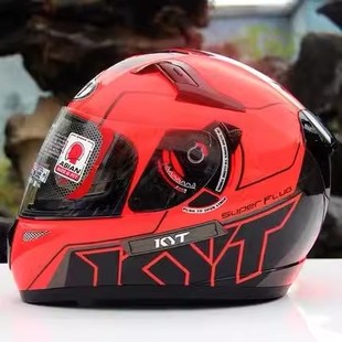 摩托车赛车双镜片骑士骑行安全头盔全盔机车盔 RIDER系列 KYT