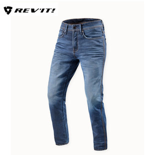 REVIT牧笛SF摩托车骑行裤牛仔裤四季修身机车赛车裤休闲男款通勤
