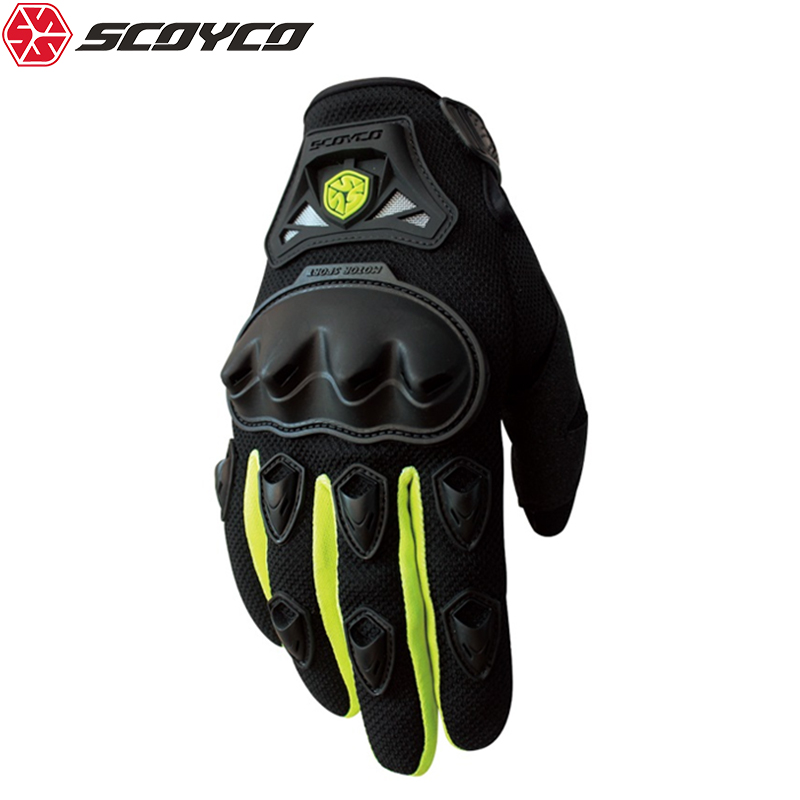SCOYCO赛羽夏季男式防摔摩托车手套骑车电动车赛车越野MC29全指