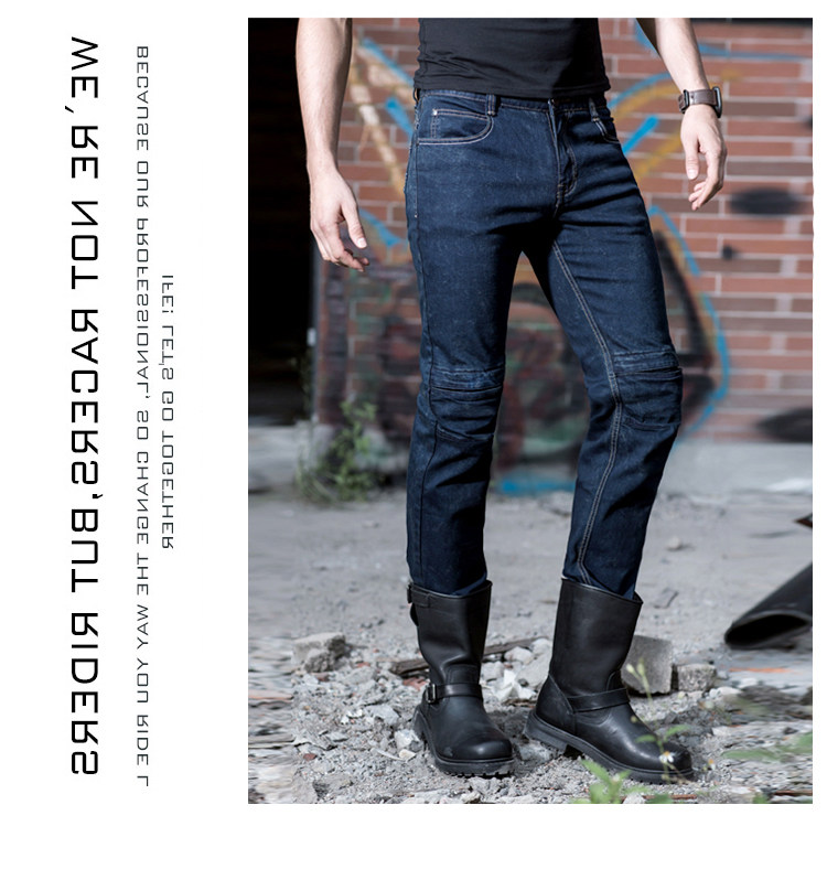 牛仔裤uglybros骑行男女款蓝色