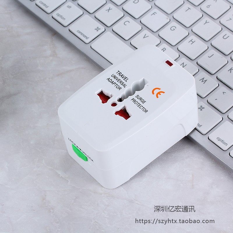 出国尼加拉瓜带双usb多国万能转换插头带单独开关欧标美标