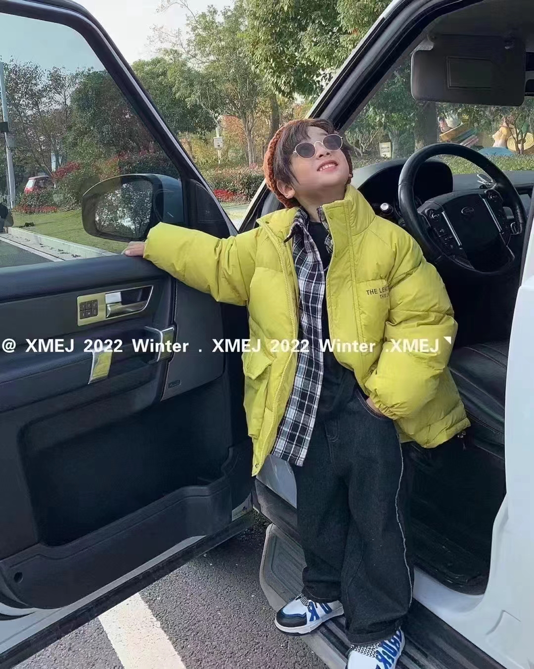 男童厚羽绒服衬衫拼接假两件立领夹克韩版白鸭绒面包服新中大童