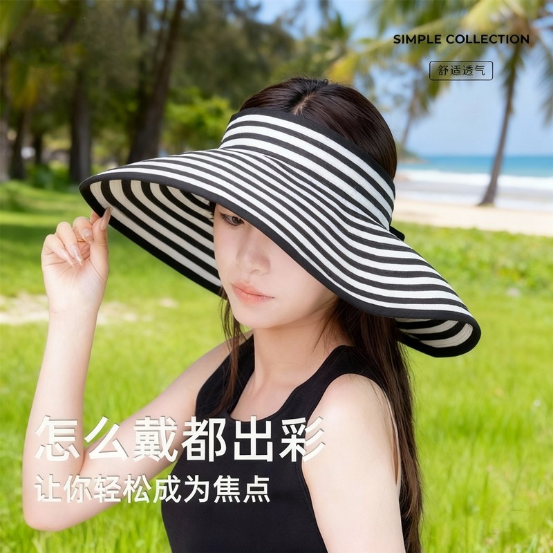 女士帽子2025新款冬遮阳帽男女遮脸大帽檐海边度假沙滩防晒渔夫帽