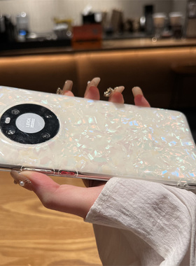 新款mate60pro+闪粉手机壳mate40e适用p40pro简约女p50保护壳m30pro高端奢华mate50 pro荣耀magic3/4/5 pro