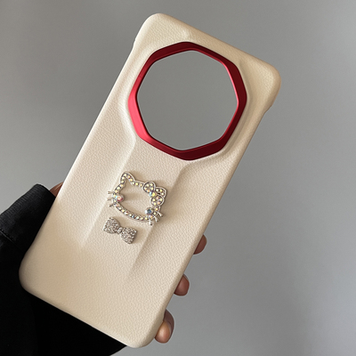 华为mate70rs水钻猫咪蝴蝶结外壳