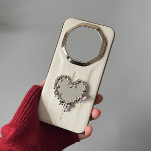 新款华为mate80rs非凡大师版水钻镜子手机壳适用mate70RS保时捷设计奢华软边防摔保护套80rs女款金边保护套