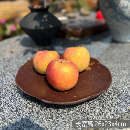 精品天然艺术石头水果盘子自然长江石盆桌面个性原石工艺品小摆件