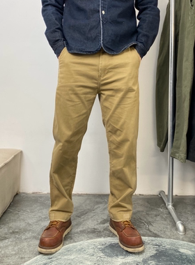 男士轻薄宽松直筒裤水洗做旧百搭休闲裤咔叽裤子微弹长裤春夏5009