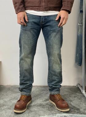 加绒加厚水洗牛仔裤男士修身显瘦休闲裤男秋冬裤子直筒小脚裤228A