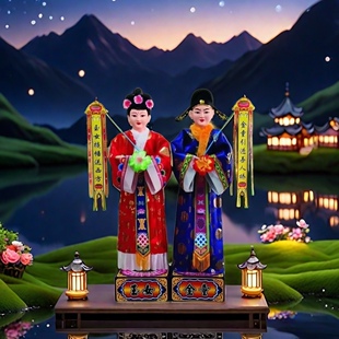 落地摆件布置道具自动鞠躬/站立不动布衣仿真装饰批发