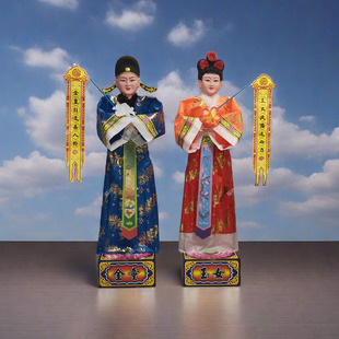 电动鞠躬仿真童男童女厂家直销金童玉女影视剧本道具包邮