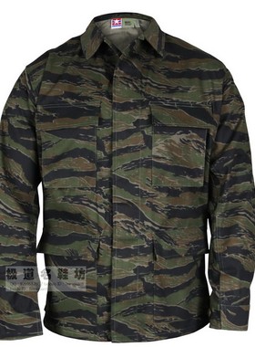 极道装备  美国Propper BDU 越战丛林虎斑迷彩 经典作战服上衣