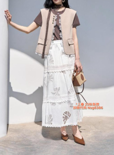 加微发图订金代购 村 国内专柜正品 25秋新款 马甲S3114211 春