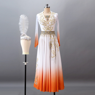 畅想新款民族舞蹈服维族演出服舞台装新疆民族风艺考剧目服装定制