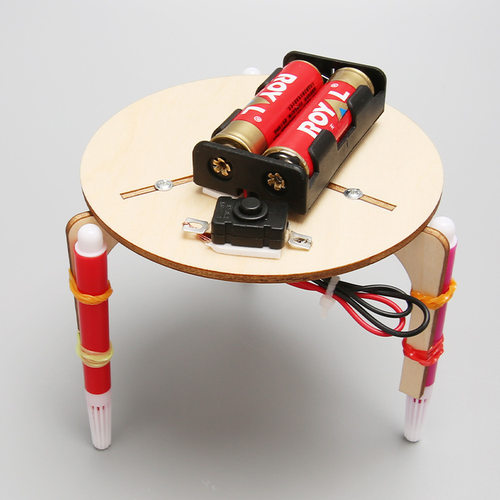 科技制作涂鸦机器人小学生益智科学实验木制DIY手工拼装模型steam